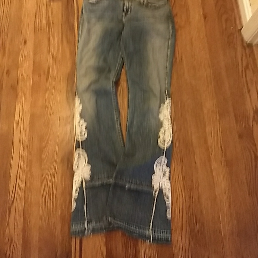 Alan B by Allen Schwartz jeans size 30 lace flared