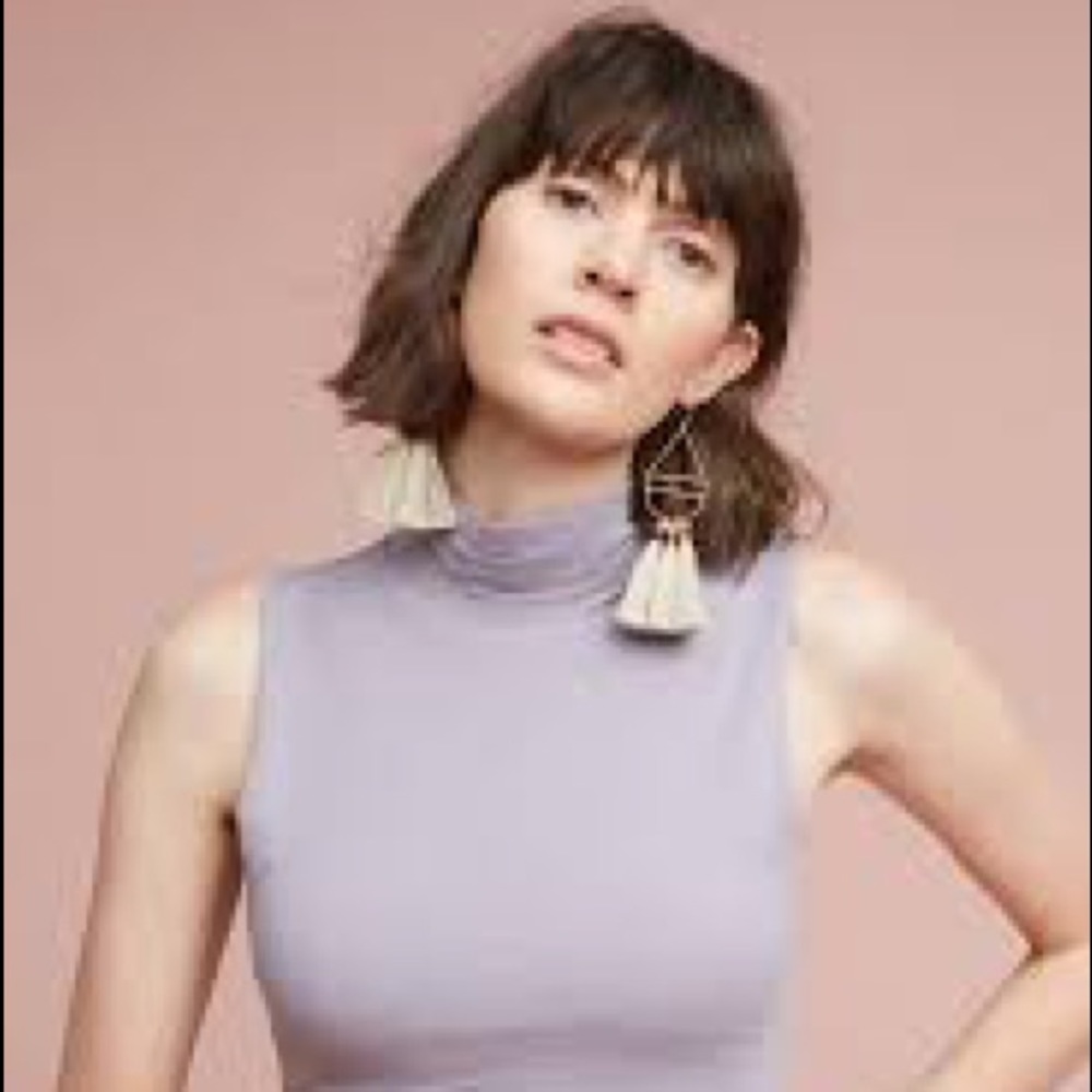 [Velvet] Lilac Turtleneck Tank