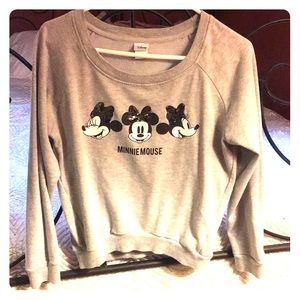 Disney Minnie off shoulder/slouchy sweatshirt ✨