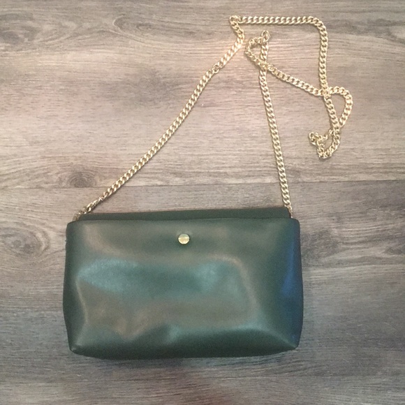 Zara Handbags - Zara Pine Green with Goldchain handbag