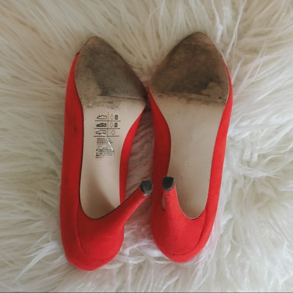 {h&m} poppin’ orange pumps - Picture 6 of 6