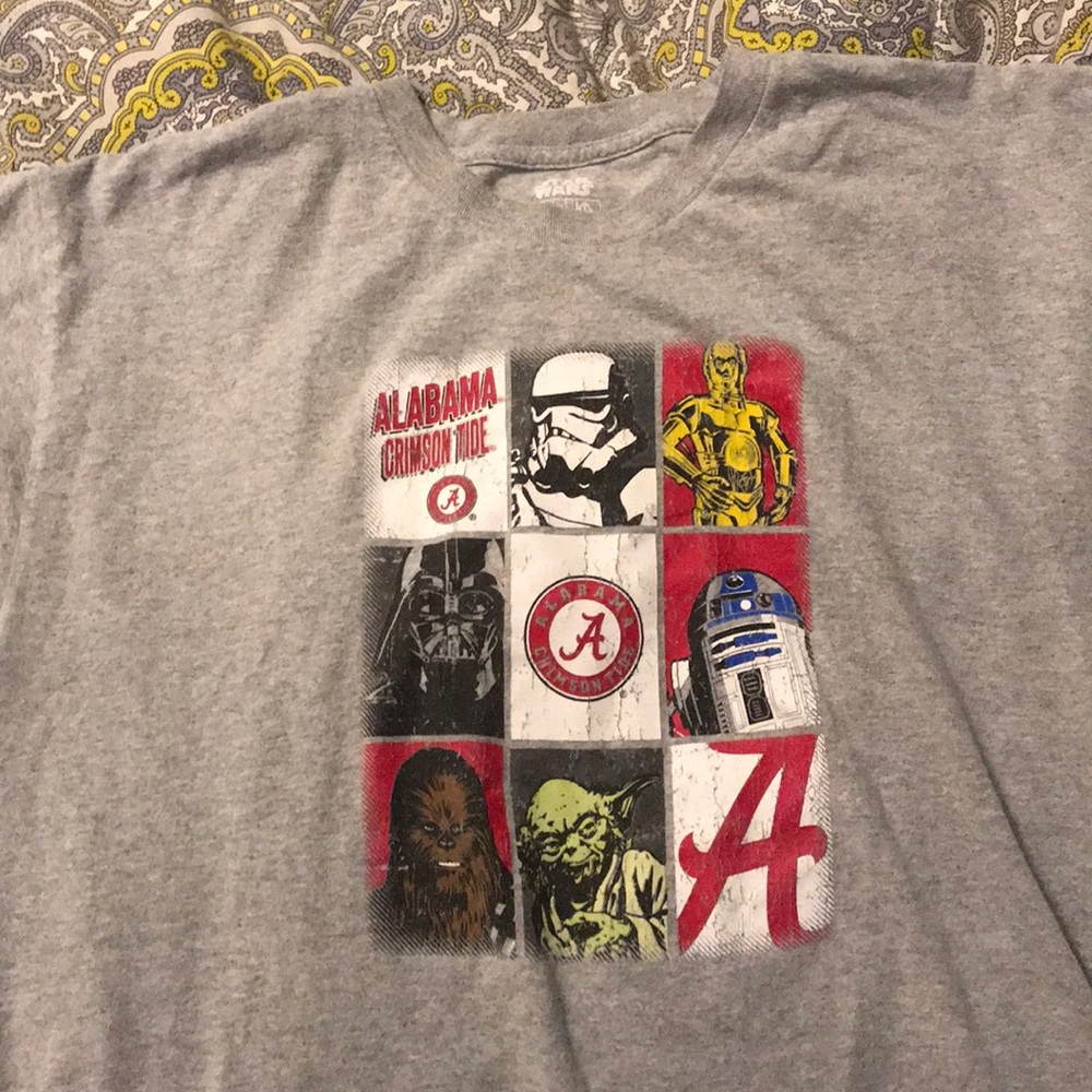 Alabama crimson tide star wars xl shirt