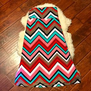 Colorful Chevron Maxi Skirt