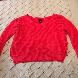 Cropped sweater shirt