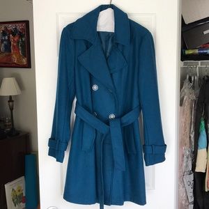 New York and company belted coat!