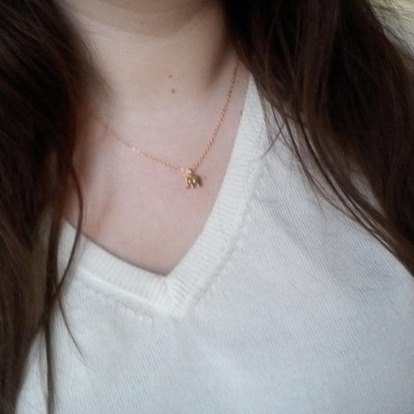 Good Luck Elephant Dainty Gold Pendant Necklace - Picture 5 of 5