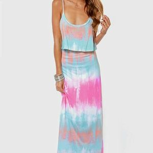 Never Say Tie-Dye Blue Maxi Dress OUT OF STOCK!