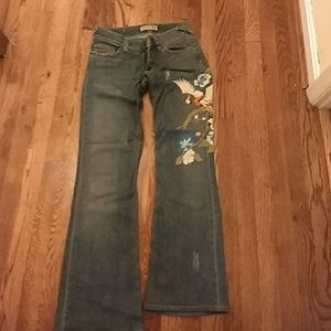 Allen B by Allen Schwartz size 28 bird embroidered