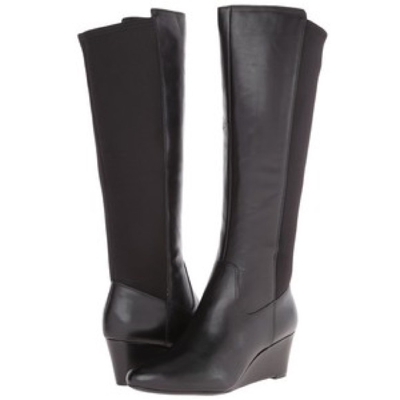 naturalizer black leather boots