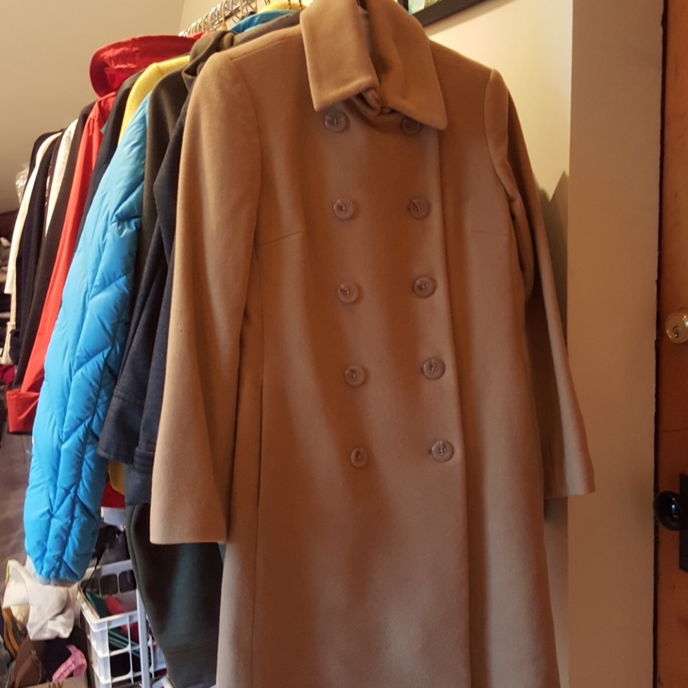 Jcrew camel colored coat with thinsulate