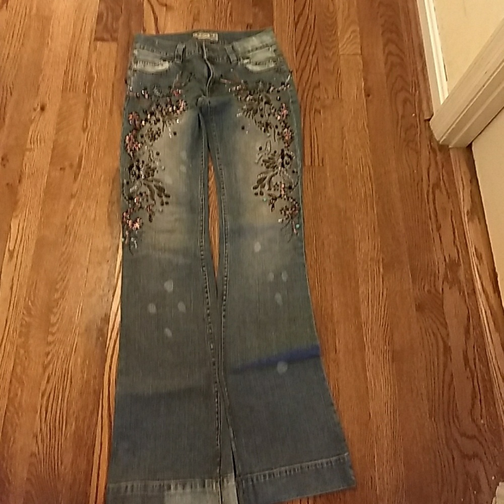 Allen B by Allen Schwartz beaded jeans size 28