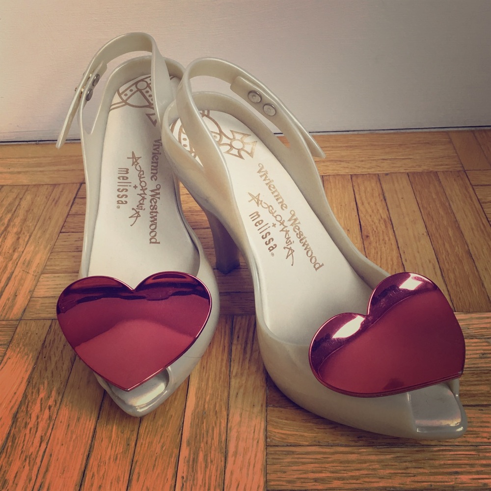Vivienne Westwood Peep Toe heart Heels