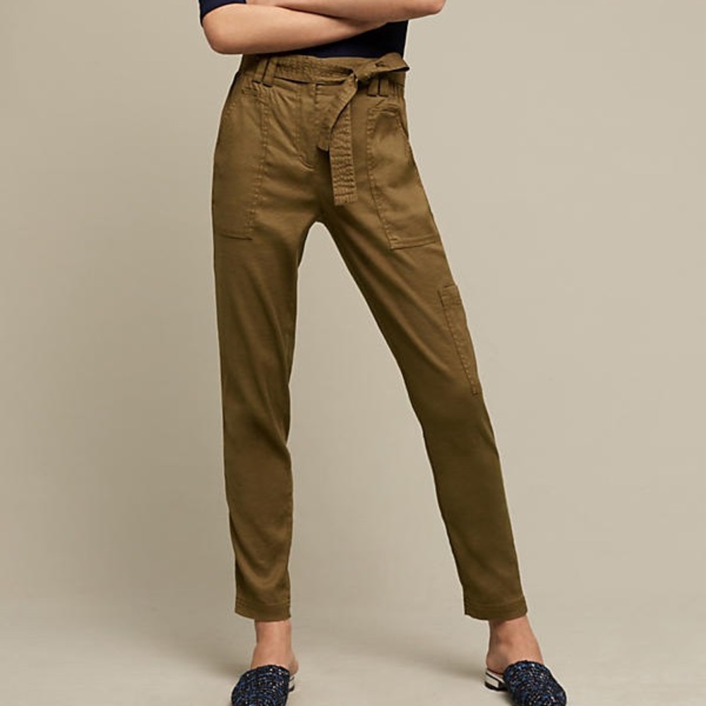 NWT ANTHROPOLOGIE Paperbag Waisted Joggers pants