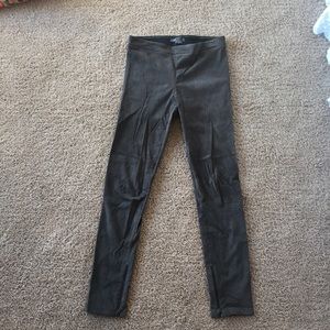 Lt grey suede pull on pant