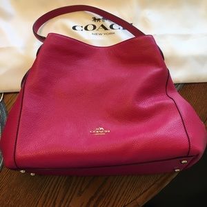 SALE! SET Coach Leather Handbag and Wallet