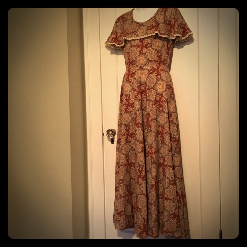 Vintage Bohemian Prairie Gown Dress