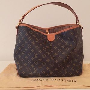 Delightful PM Monogram Canvas Brown Tote Bag
