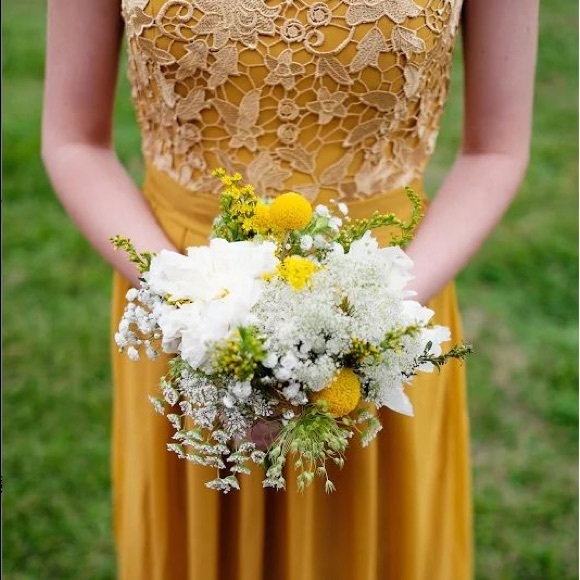 Mustard Yellow Bridesmaid Dresses
