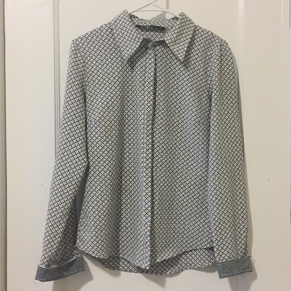 Zara long sleeved blouse