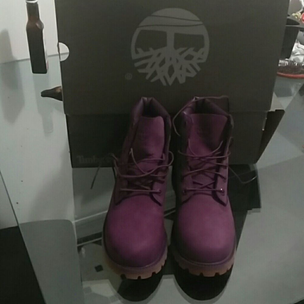 PURPLE Timberland Boots
