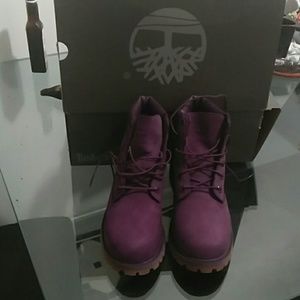 PURPLE Timberland Boots