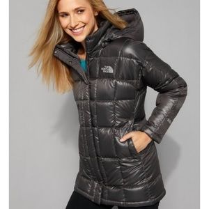 North Face black puffer jacket.
