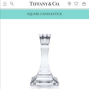 Tiffany & Co. square candlestick (set of 2)