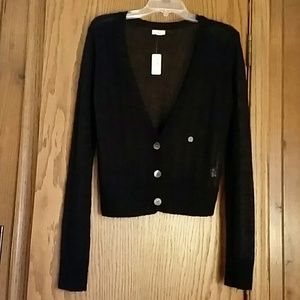 Aerie black cardigan, L, NWT