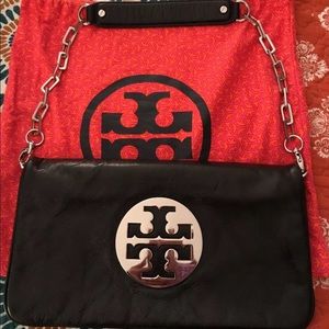 Tory Burch Bombe Reva leather shoulder bag