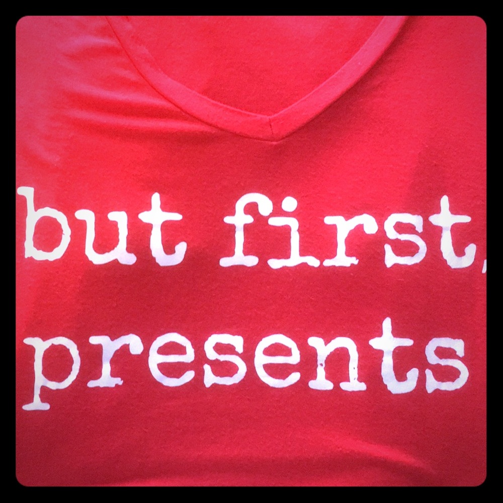 Red Holiday Tee Christmas Hanukkah Birthday