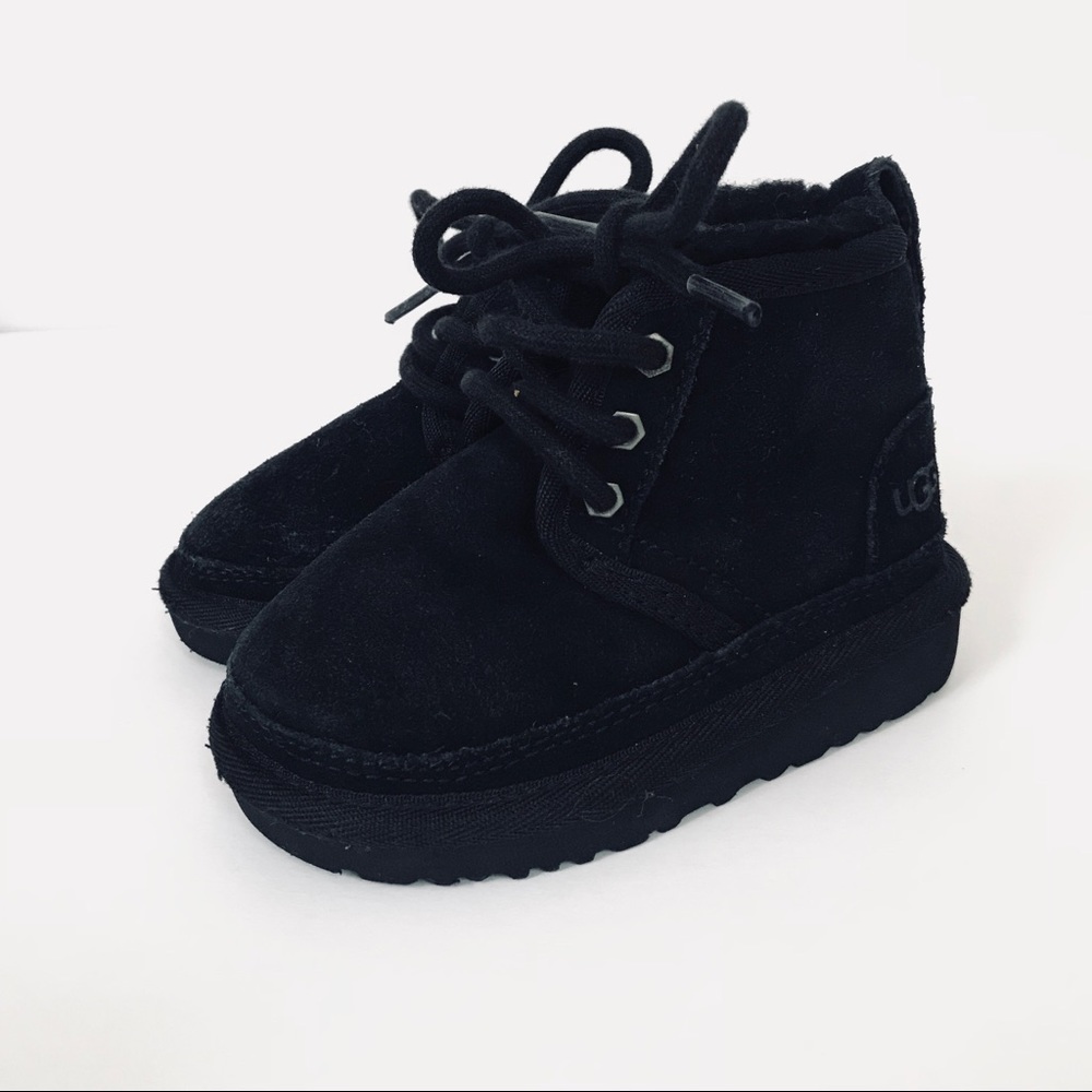 UGG Australia Black Lace-Up Boots