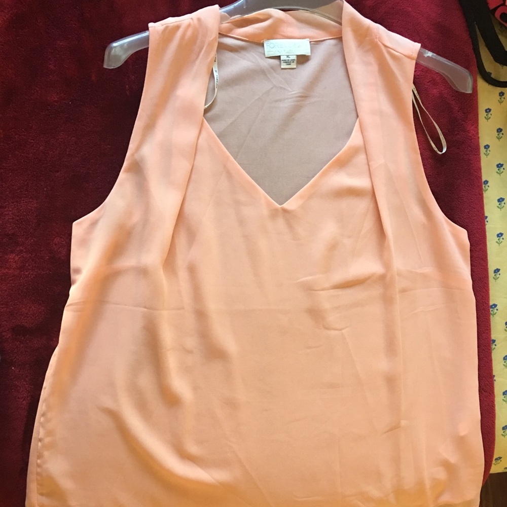 Sleeveless chiffon blouse