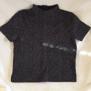 Short Sleeve, Mock Turtleneck