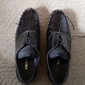 Prada Oxford shoes.