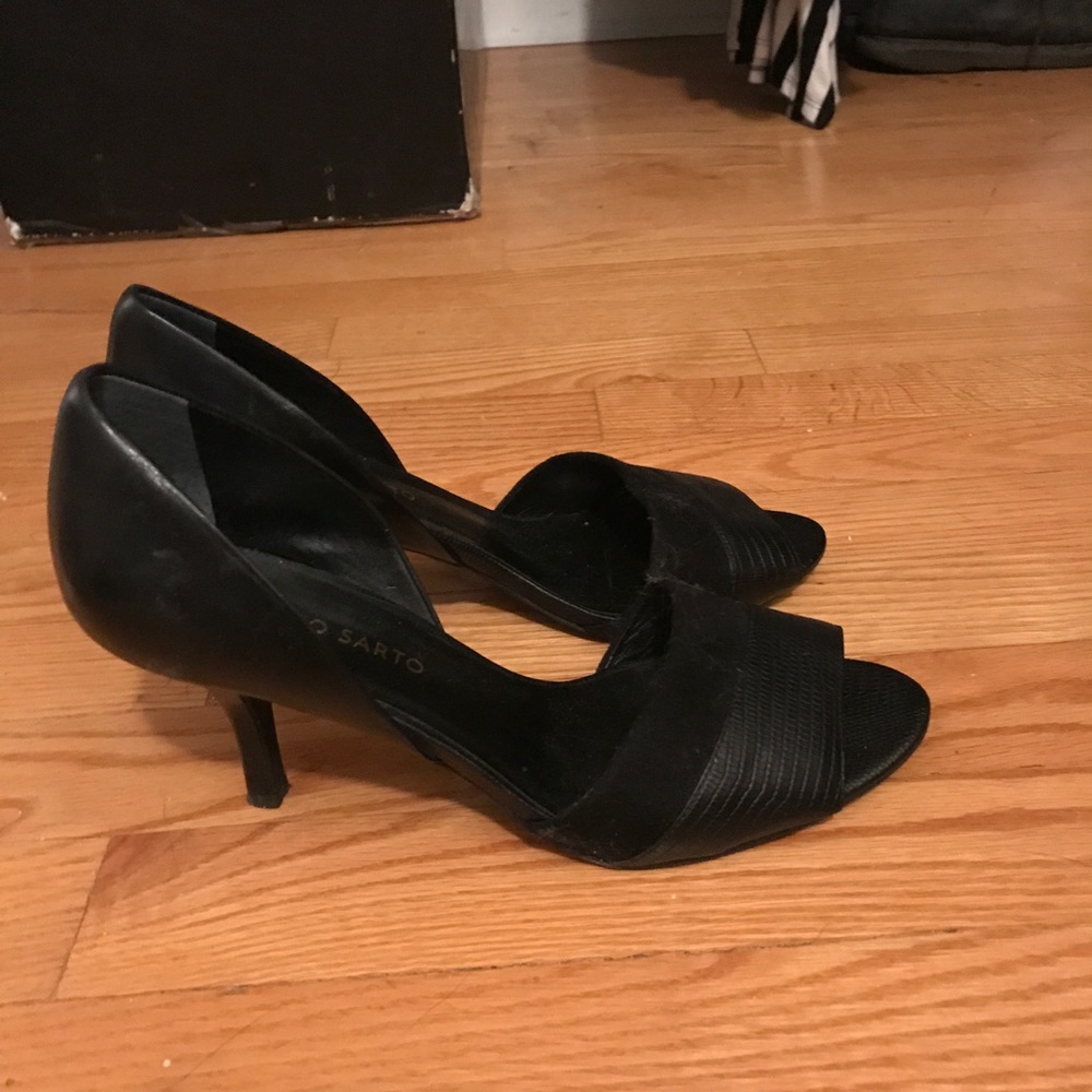 Black Franco sarto heels