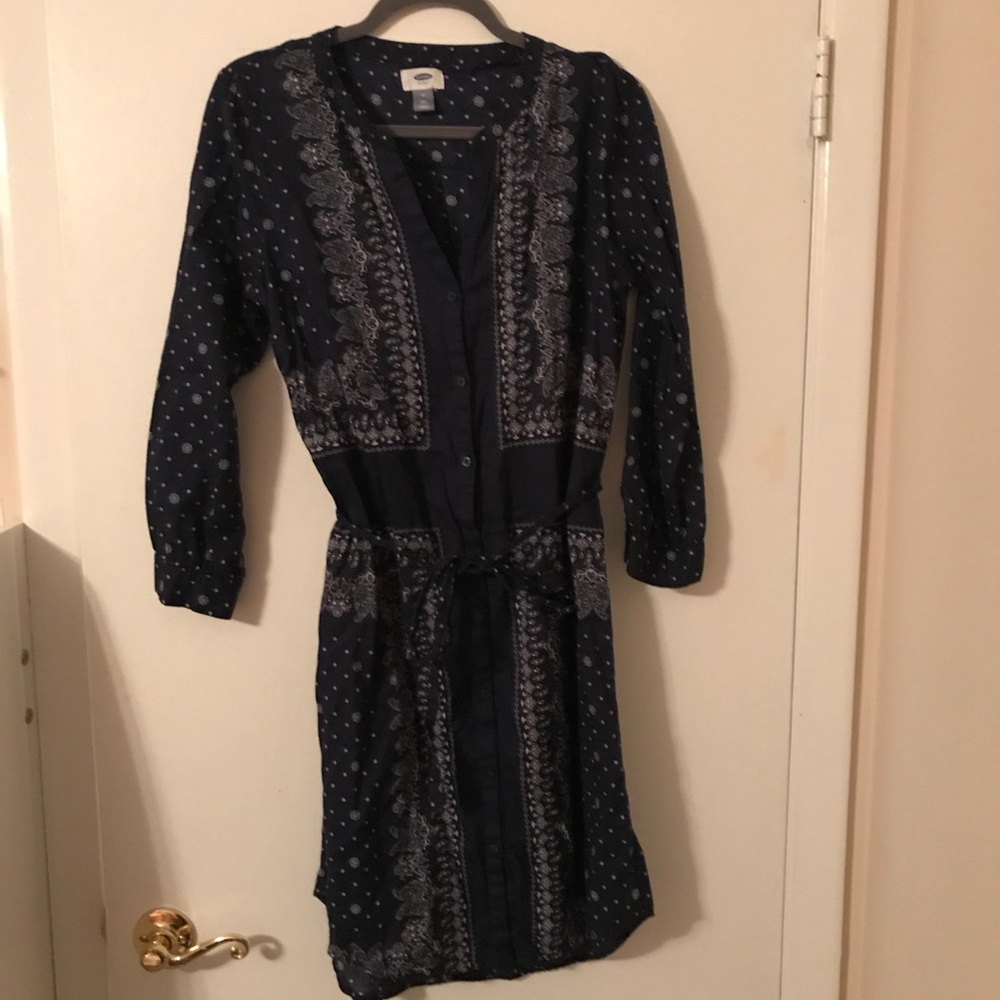 Navy Shirt Dress