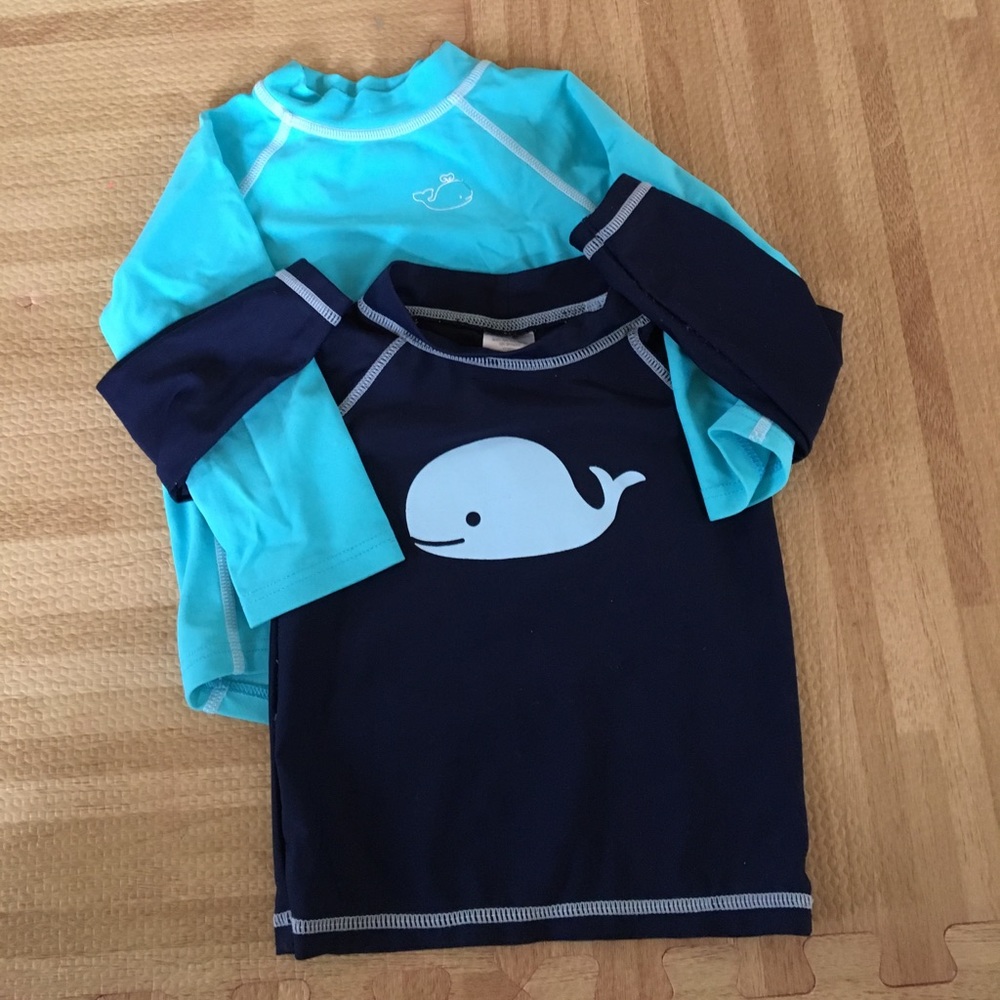 Two long sleeve rash guards