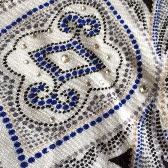 White House Black Market bling cardigan with snaps - Picture 2 of 8