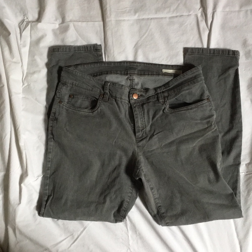 Eileen Fisher gray skinny jeans - petite!