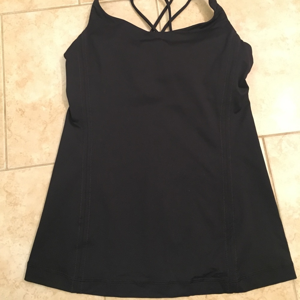 Lululemon Black Criss-cross Tank