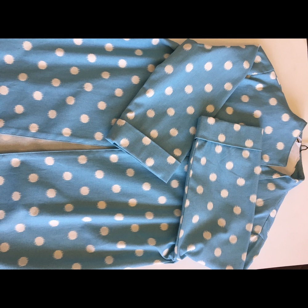 Women’s petite blue polka dot Blazer