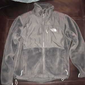 Women's Small Dark grey north face zip up!!