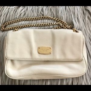 Michael Kors vanilla leather chain shoulder bag