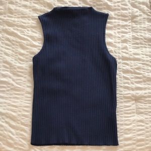 Zara Sleeveless Mock neck Shirt