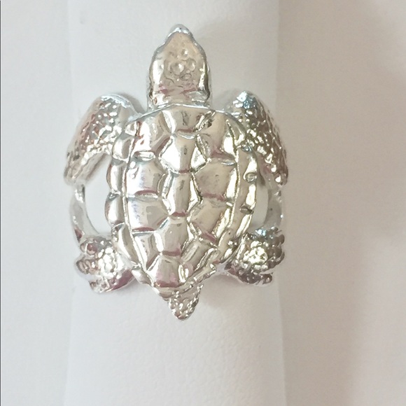 NWT, SS ring baby sea turtle ring, handmade by me - Picture 5 of 8