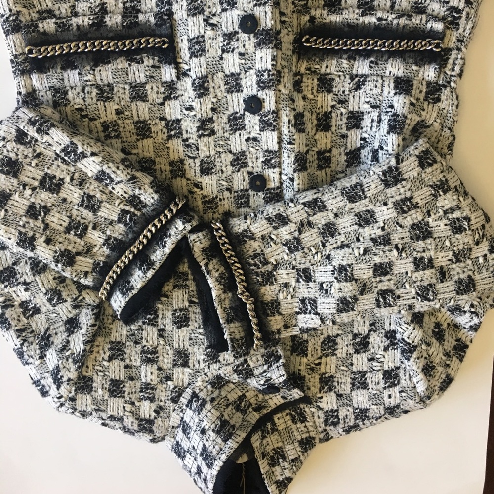 Women’s Wool Jacket with chain accents