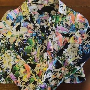 Floral Print Portofino Shirt - Size M