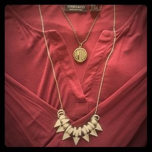 Jones New York Burgundy Tunic 2x