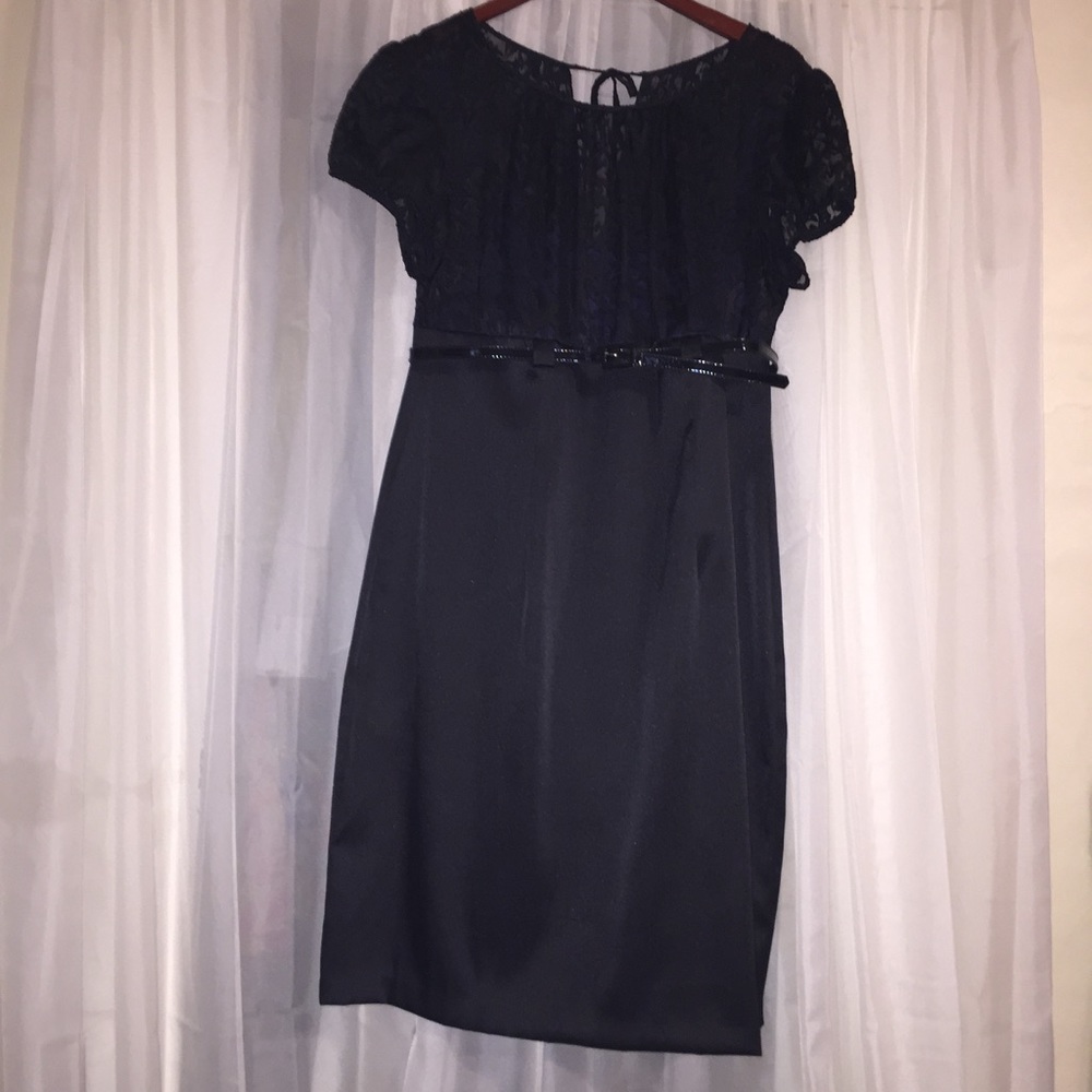 Lace Top Little Black Dress