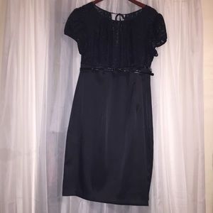 Lace Top Little Black Dress